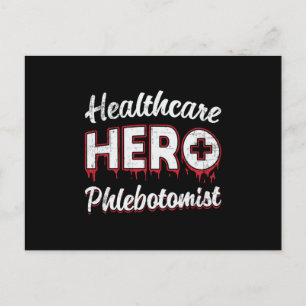 Phlebotomistin Krankenpflegeschenk Postkarte