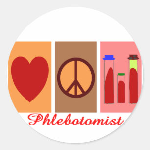 Phlebotomistische Geschenke Runder Aufkleber