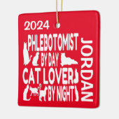 Phlebotomistische Lieben Cats CUSTOM Keramikornament (Links)