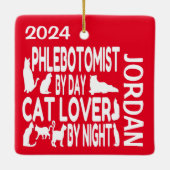 Phlebotomistische Lieben Cats CUSTOM Keramikornament (Rückseite)