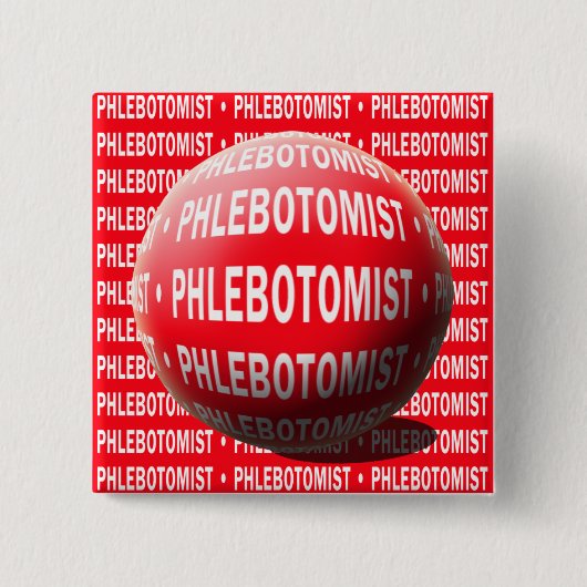 PHLEBOTOMISTISCHE SPHERENBLUTFALL BUTTON (Vorderseite)