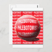 PHLEBOTOMISTISCHE SPHERENBLUTFALL POSTKARTE (Vorne/Hinten)