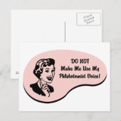 Phlebotomistische Stimme Postkarte (Vorne/Hinten)