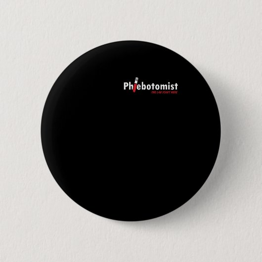 Phlebotomistisches Laboratorium Phlebotomie Blutge Button (Vorderseite)