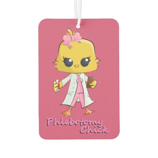Phlebotomy Chick Air Freshener Autolufterfrischer (Rückseite)
