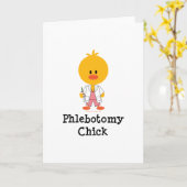 Phlebotomy Chick Grußkarte Karte (Gelbe Blume)