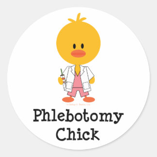 Phlebotomy Chick Stickers