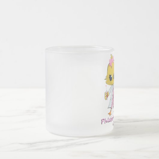 Phlebotomy-Küken 10-Unze-mattierte Mattglastasse (Mittel)