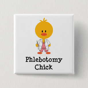 Phlebotomy-Küken-Knopf Button