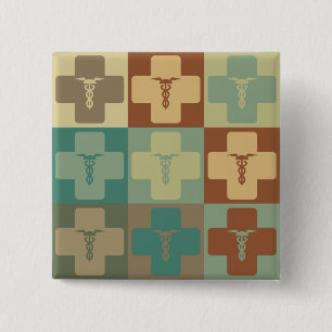 Phlebotomy-Pop-Kunst Button