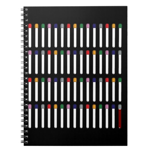 Phlebotomy-Rohre Notizblock (Vorderseite)