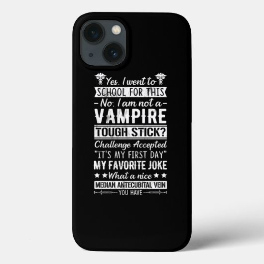 Phlebotomy S Phlebotomist Vampire  Case-Mate iPhone Hülle (Rückseite)
