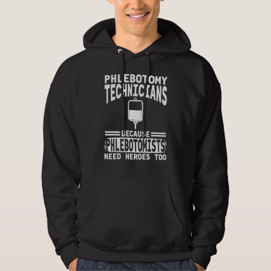 Phlebotomy Technician Merch - Einzigartiger Techni Hoodie (Vorderseite)