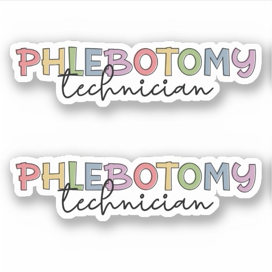 Phlebotomy Technician PBT Phlebotomie Tech Aufkleber (Vorderseite)