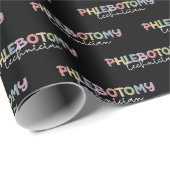 Phlebotomy Technician PBT Phlebotomie Tech Geschenkpapier (Rolleneckpunkt)