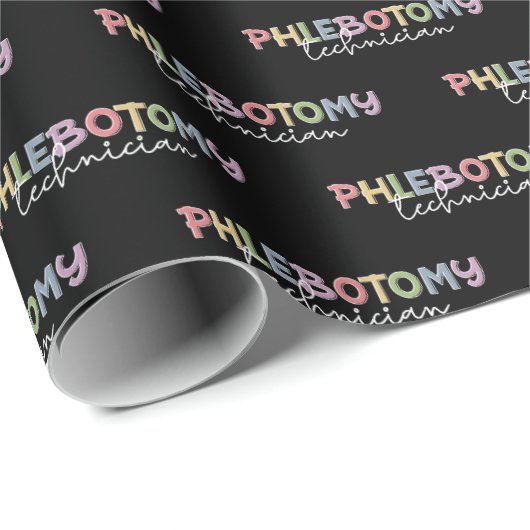Phlebotomy Technician PBT Phlebotomie Tech Geschenkpapier (Rolleneckpunkt)