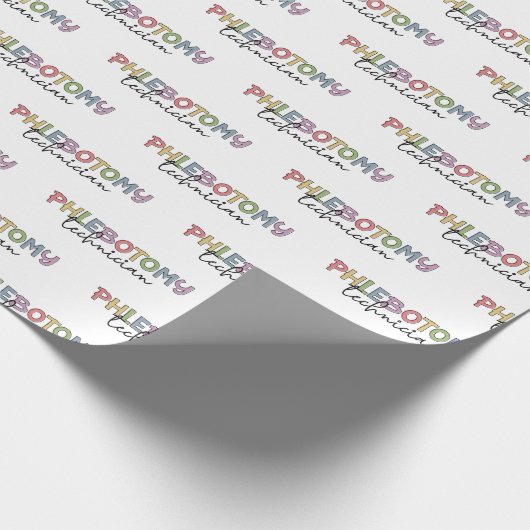 Phlebotomy Technician PBT Phlebotomie Tech Geschenkpapier (Ecke)