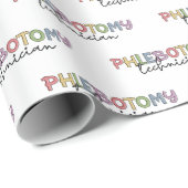Phlebotomy Technician PBT Phlebotomie Tech Geschenkpapier (Rolleneckpunkt)