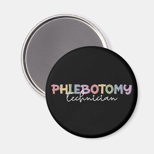 Phlebotomy Technician PBT Phlebotomie Tech Magnet (Vorderseite/Rückseite)