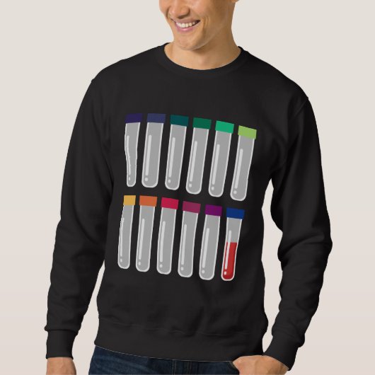 Phlebotomy Test Tube Laboratory Doctor for Phlebot Sweatshirt (Vorderseite)