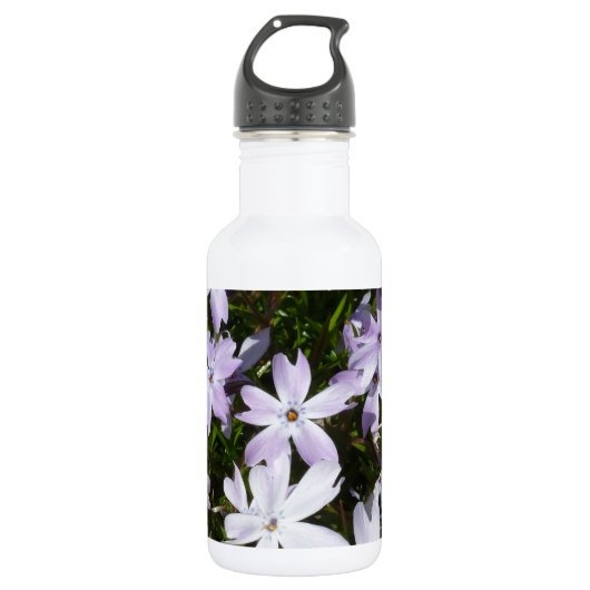 Phlox-Blume Edelstahlflasche (Vorderseite)