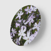 Phlox-Blume Runde Wanduhr (Winkel)