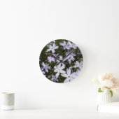 Phlox-Blume Runde Wanduhr (Zuhause)