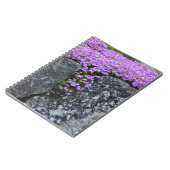 Phlox On Stone Wall Notebook Notizblock (Linke Seite)