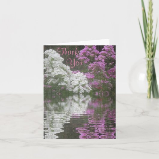 Phlox Reflections Danke Karte (Vorderseite)