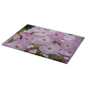 Phlox, rosa Blumenfotografie Schneidebrett (Ecke)