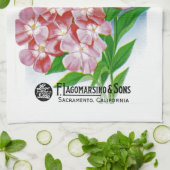 Phlox Seed Packet Etikett Handtuch (Gefaltet)