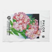 Phlox Seed Packet Etikett Handtuch (Horizontal)