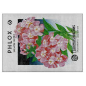 Phlox Seed Packet Etikett Schneidebrett (Vorderseite)