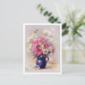 Phlox und Euphorbia von de Longpre Postkarte (Stehend Vorderseite)