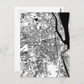 Phnom Penh Cambodia City Map Postkarte (Vorne/Hinten)