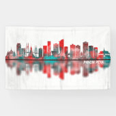 Phnom Penh Cambodia Skyline Banner (Horizontal)