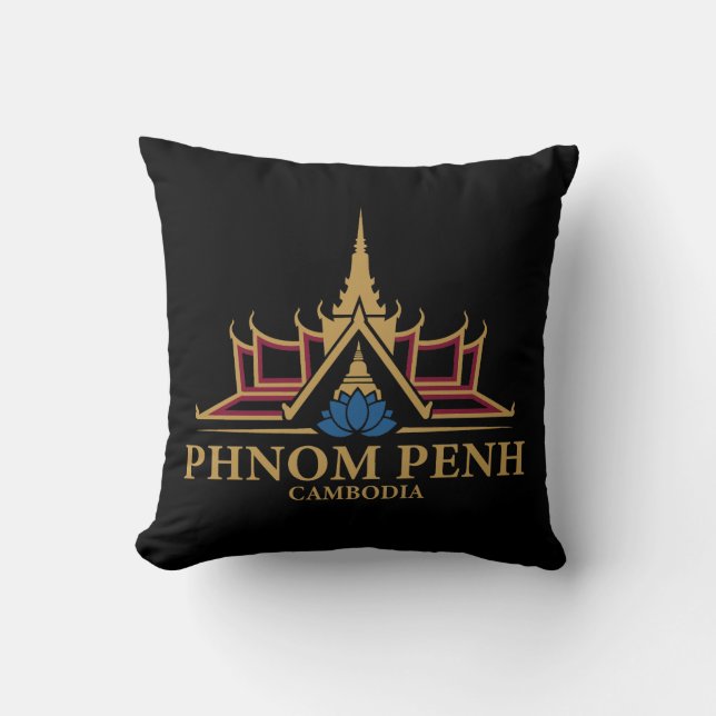 Phnom Penh Cambodia Southeast Asia Kissen (Vorderseite)