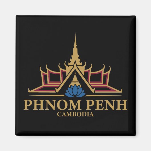 Phnom Penh Cambodia Southeast Asia Magnet (Vorne)