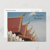 Phnom Penh Dächer Postkarte (Vorne/Hinten)