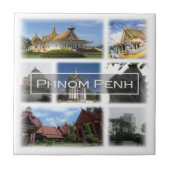 PHNOM PENH, Kambodscha, Asien, Fliese (Vorderseite)