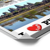 Phnom Penh - Kambodscha - I Liebe - Poster (Ecke)