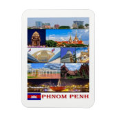 Phnom Penh - Kambodscha - Mosaik - Magnet (Vertikal)