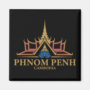 Phnom Penh Kambodscha Südostasien Magnet