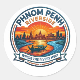 PHNOM PENH RUNDER AUFKLEBER
