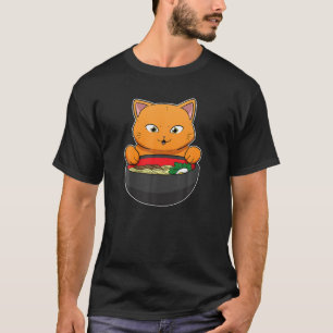 Pho Asian Soup Vietnam Noodle Ramen Cat Asia Stick T-Shirt