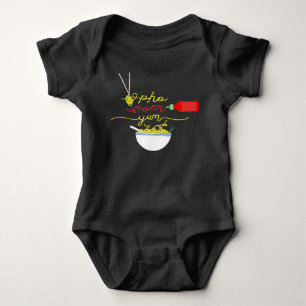 Pho Ever Yum Pho Bowl Hot Sauce BABY Jumper Strampler