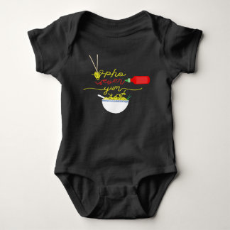 Pho Ever Yum Pho Bowl Hot Sauce BABY Jumper Strampler