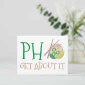 Pho-Get (Vergessen) über es vietnamesische Nudelsu Postkarte (Stehend Vorderseite)