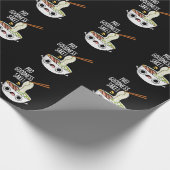 Pho Goodness Sake Funny Noodle Puff Dark BG Geschenkpapier (Ecke)
