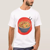 Pho in einer Schüssel Retro T-Shirt (Vorderseite)